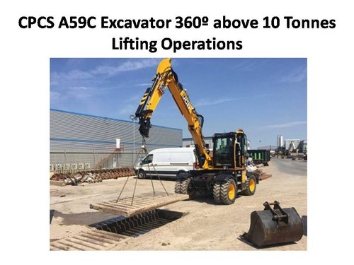 Cpcs a59c excavator 360 - excavator, above