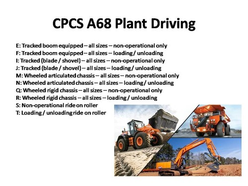 Cpcs a68 plant and vehicle - a68,